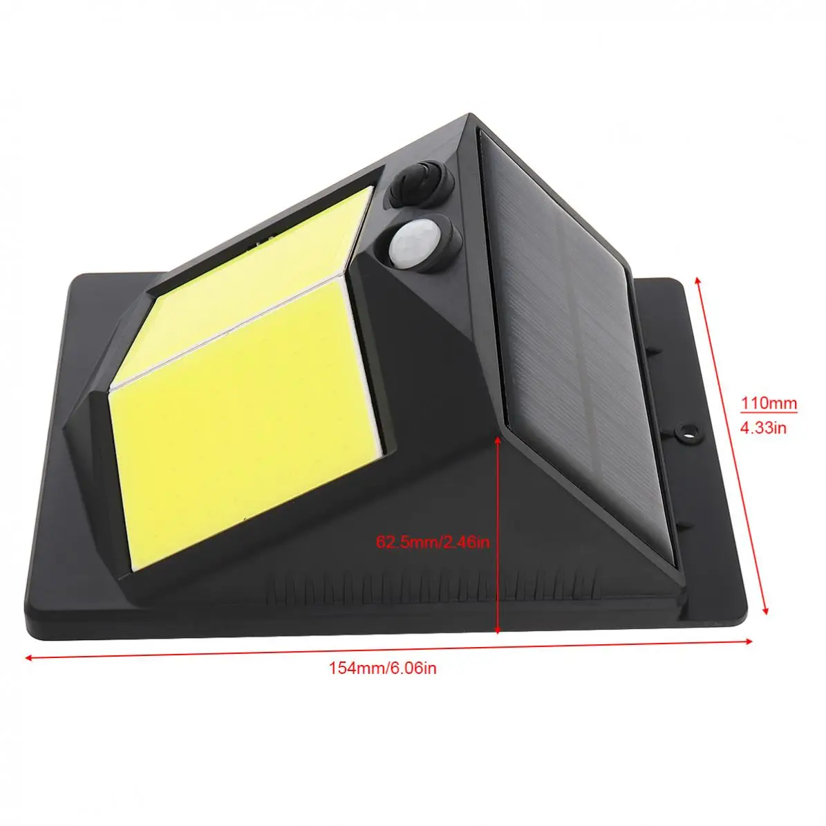 Detecta a Luz da Parede Conduziu a Luz Solar do Sensor de Movimento para o Pátio Luz-controlado Corpo Humano Que - Exterior Iluminando 96 Cob 400lm 8 detecta a luz da parede conduziu a