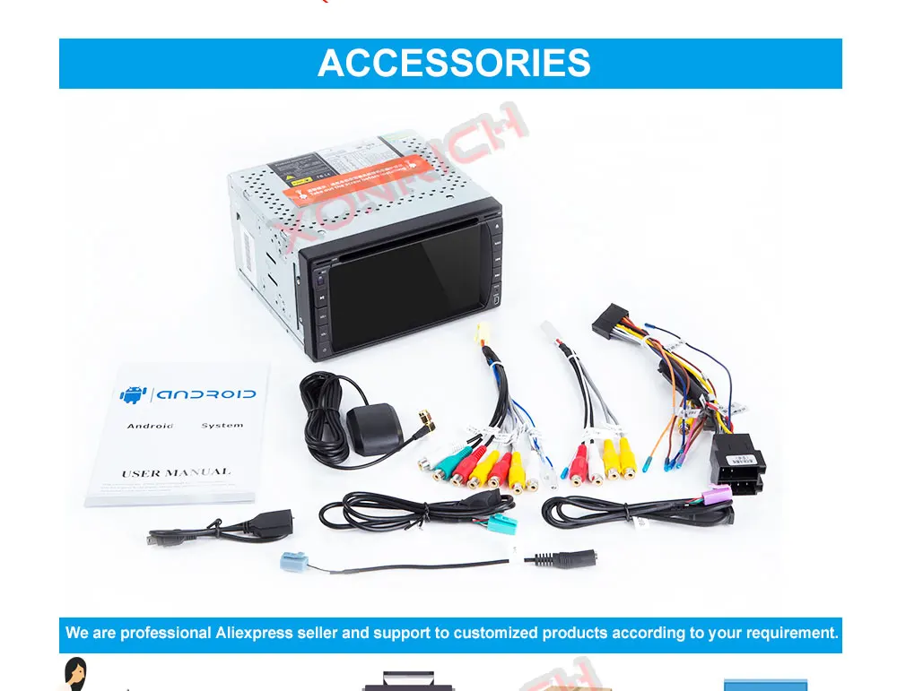 Cheap Autoradio 2 Din Android 9.0 Car Radio Stereo Car DVD Player For Nissan GPS Navi Wifi Bluetooth Audio Head unit 173mm * 98mm 22