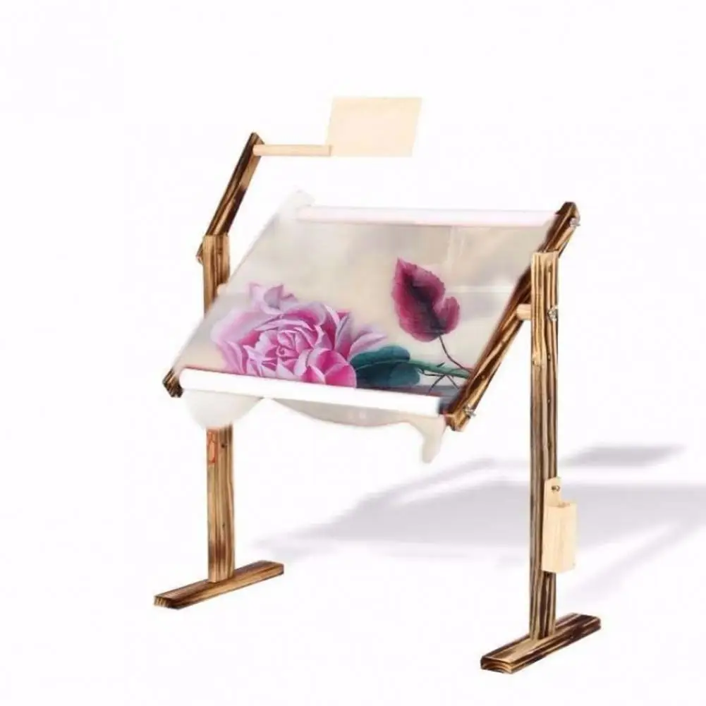 

New Embroidery Frame Practical Universal Clip Wooden Cross Stitch Stand Holder Support Rack Diy Craft Handheld Sewing Tools