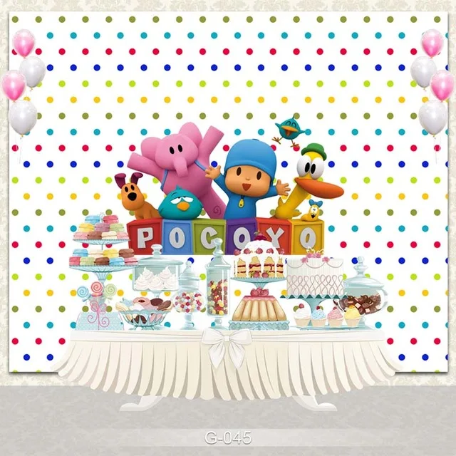 

Vinyl Photography Backdrop Cartoon Characters Birthday Party Baby Children Photo Backdgrounds for Studio G-045