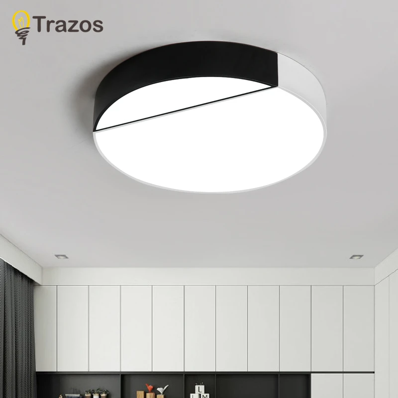 

Multicolour Modern Led Ceiling Lamp Round Super AC220V Thin 5cm Solid wood Ceiling light For Bedroom Kitchen Bedroom Foyer