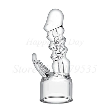 Magic Wand Dildo Stimulators Head AV Massager Cap Magic Wand Accessory G-Spot Vibrator Attachment Anal Sex Toys For Women Men 3