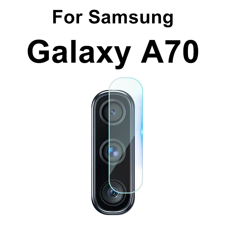 2 в 1 из закаленного высокопрочного стекла Стекло для samsung Galaxy A70 70 A705F SM-A705FN A70 A80 A90 A60 A50 A40 A30 A20 A10 Камера объектив с обмоткой эластичной пленкой