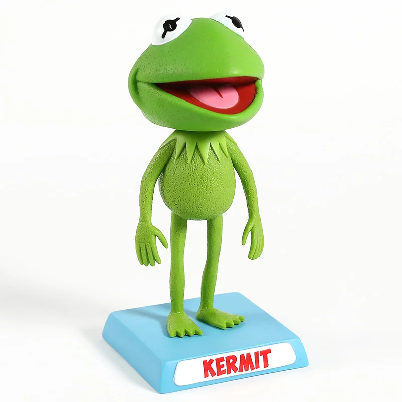 Muppets лягушонок Кермит ПВХ встряхиватель кукла модное украшение автомобиля мультяшная пластиковая фигурка