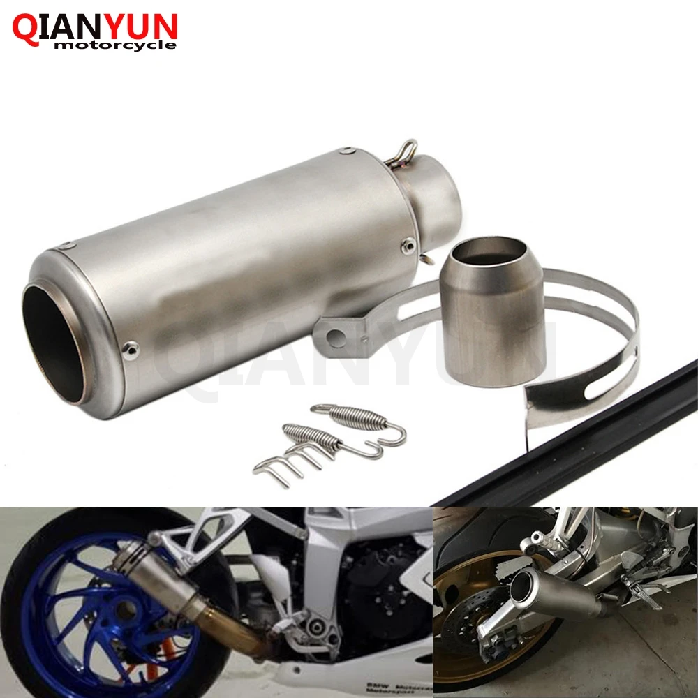 

51mm / 60mm motorcycle exhaust pipe muffler for kawasaki suzuki honda yamaha KTM Ducati BMW Aprilia MV Agusta Triumph