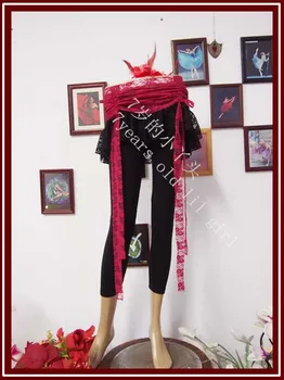 

Lycra cotton gothic Tribal Belly Dance mini skirt Belly Dance Bustle Skirt H14