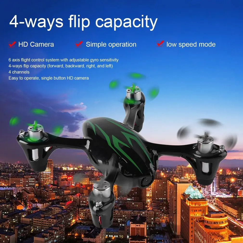 Радиоуправляемый Дрон с камерой 720 P 2 МП для Hubsan X4 H107C 4G 4CH 6 осевой квадрокоптер