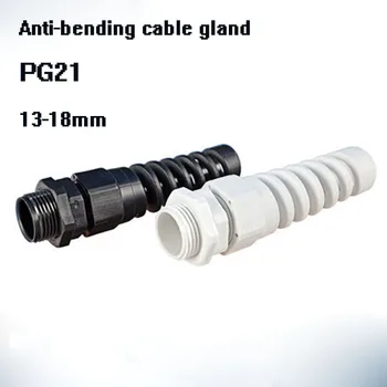 

PG21 M25 10pcs Nylon Cable conduit Gland 13-18mm thread wire Plastic Flex Spiral Strain Relief cable connection Free shipping
