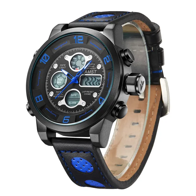 AMST 3020 Marchio di Lusso Degli Uomini di Nuoto Quarzo Digitale A LED di  Sport All'aria Aperta Orologi Militari Relogio Masculino Orologio Cinturino  In Pelle|strap strap|watch band strapstrap bracelet - AliExpress