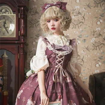 

2019 New Arrival New Garden Crowned The Spring And Summer Original Bear Sleeves Chiffon Unlined Upper Garment Of Render Shirt
