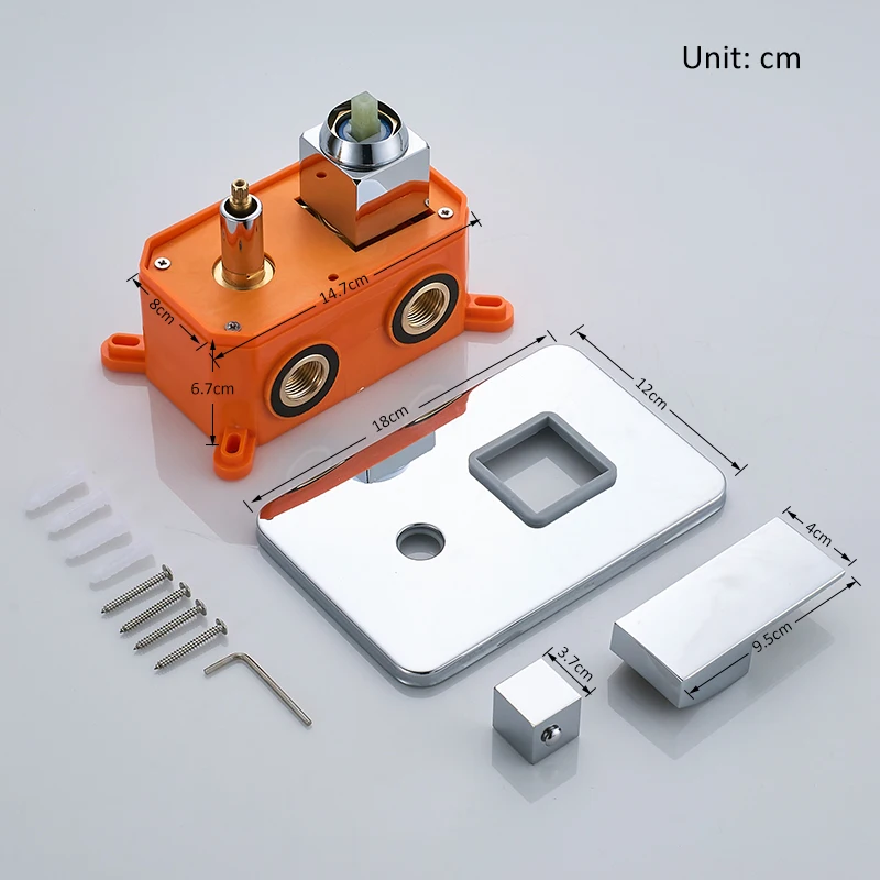 quyanre wanfan embedded box shower faucet mixing valve 2 way 3 way shower faucet mixer hot cold mixer tap bathroom shower faucet accessory1
