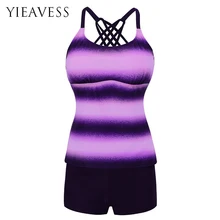 Танкини большого размера, купальный костюм 4XL, свободный купальник, Женский раздельное бикини на талии, пуш-ап, мягкие купальные костюмы без завязок