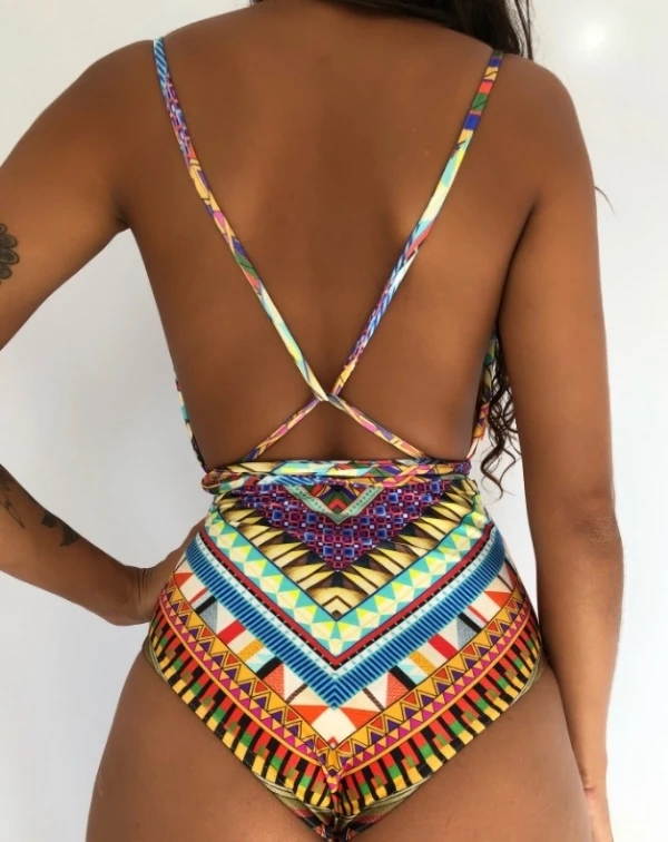 New Sexy One Piece Swimsuit Women Swimwear Push Up Monokini Bandage Bodysuit Female Beachwear Summer Bathing Suits