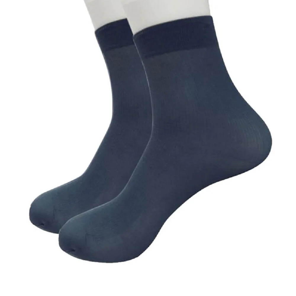 

1 Pairs Bamboo Fiber Ultra-thin Elastic Silky Short Silk Stockings Men Socks Z0219