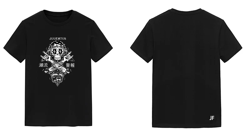 

Juventus 2019 Causal Short-sleeve T-shirt Black Solid Simple Color Round Neck Tee Training Sportswear