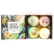 Новинка, Подарочная коробка для ванны, тропический цветок, набор эфирных масел, коробка, более гладкая, нежная и влажная мягкая, мульти пузырьки для ванны, соляные шарики
