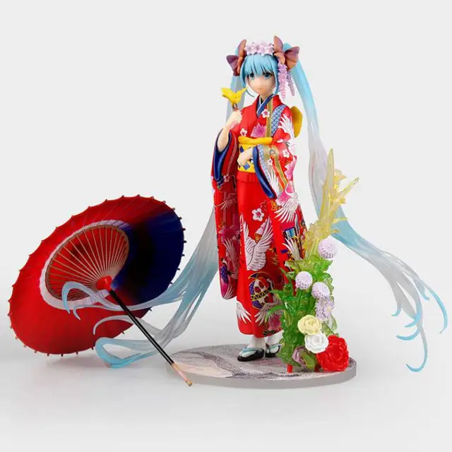Special Price The kimono Hatsune Miku Japanese Anime Figures Pvc Model Collection One Piece Action Figure For Christmas/birthday Gift Special Price The kimono Hatsune Miku Japanese Anime Figures Pvc Model Collection One Piece Action Figure For Christmas/birthday Gift