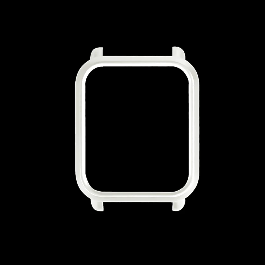 Тонкий цветной чехол TROLLOVE с рамкой из поликарбоната, защитный чехол для Xiaomi Huami Amazfit Bip Youth Watch, защитный чехол - Цвет ремешка: Белый