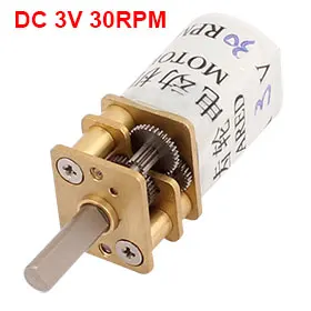 

UXCELL Hot Sale 1 Pcs 12GA DC 3V 30RPM Dia Shaft Cylinder Electric Geared Box Speed Reducer Motor
