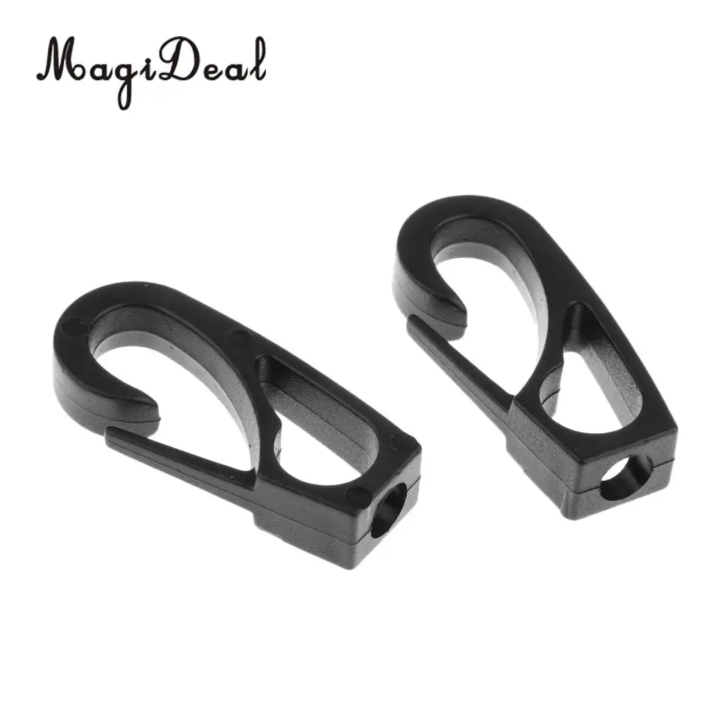 MagiDeal Pack 6 Kayak Canoe Boat Dinghy 6mm Bungee Elastic Rope Shock Cord Terminal End Hook Snap Clip Replacement Accessories