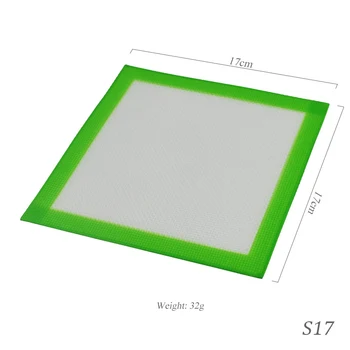 

17x17cm Non stick Silicone wax mat pads 2pcs/lot Bho Dab butane oil pad mats for hash