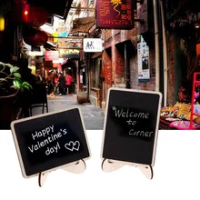 12Pcs lot Vintage Mini Wood Chalkboard Blackboard Wooden Place Card Holder Table Number for Wedding Event