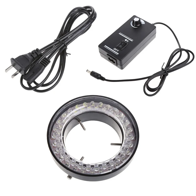 

60 LED Adjustable Ring Light illuminator Lamp for STEREO ZOOM Microscope Microscope US Plug