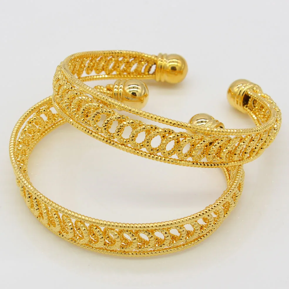 Buy Width 12mm Dubai Gold Bangles Women Men Gold Color