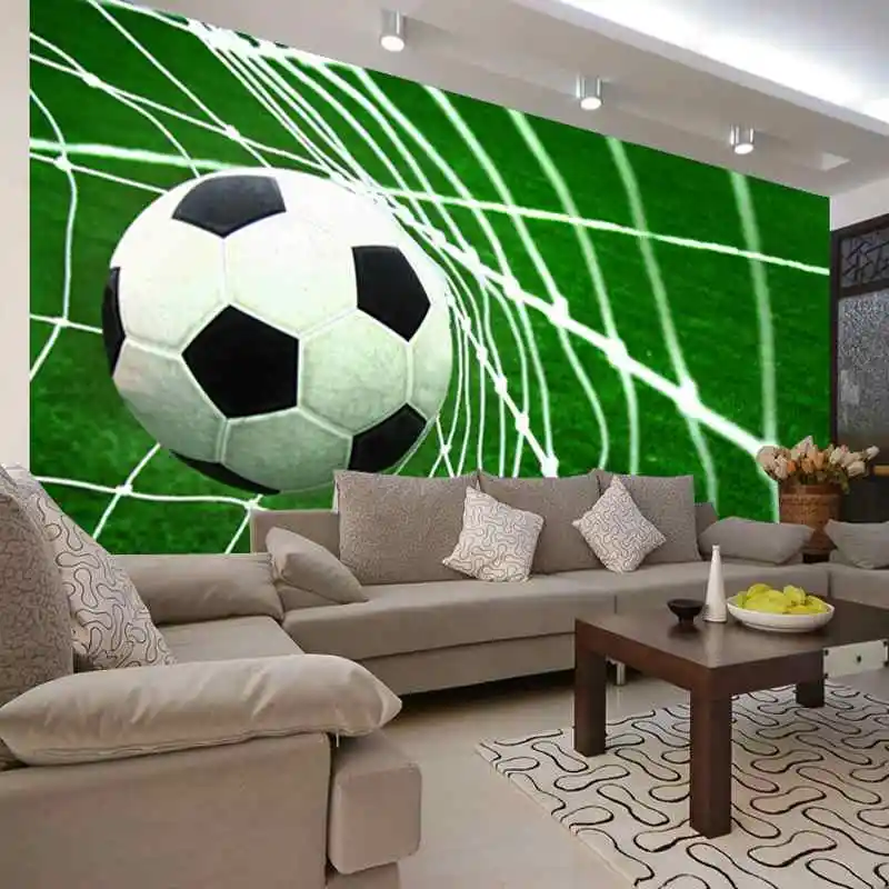 Us 94 50 Di Scontofoto Carta Da Parati 3d Porta Da Calcio Scena Carta Da Parati Per Bambini Camera Da Letto Soggiorno Ristorante Scuola Stadio