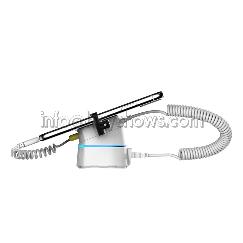 Suporte de Exibição de Segurança do Telefone Móvel com Braçadeira Roubo para Smartphone Alarme na Apple Iphone Sistema Alarme Anti Assaltante Store 10x 19 10x suporte de exibição de segurança do