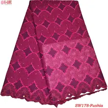 ulifelace Swiss Voile Lace In Switzerland 2018 Newest Swiss Cotton Lace Fabric Eco-Friendly Nigerian Lace Wedding dress SW-178