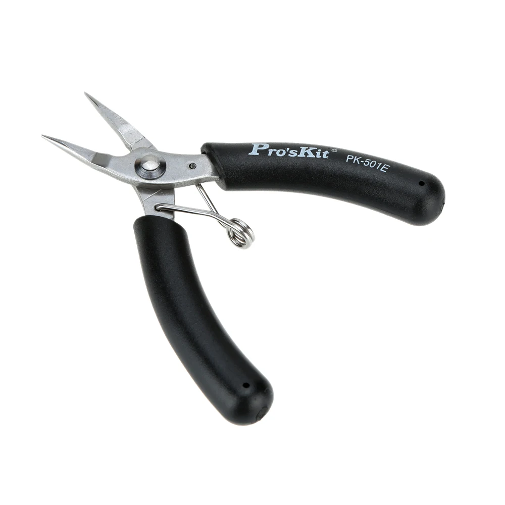 Acero inoxidable Mini aguja-nariz alicates Pro'sKit 1PK-501E Anti-corrosión larga nariz alicates pinzas precisión multiherramienta Acero inoxidable Mini aguja-nariz alicates Pro'sKit 1PK-501E Anti-corrosión larga nariz alicates pinzas precisión multiherramienta