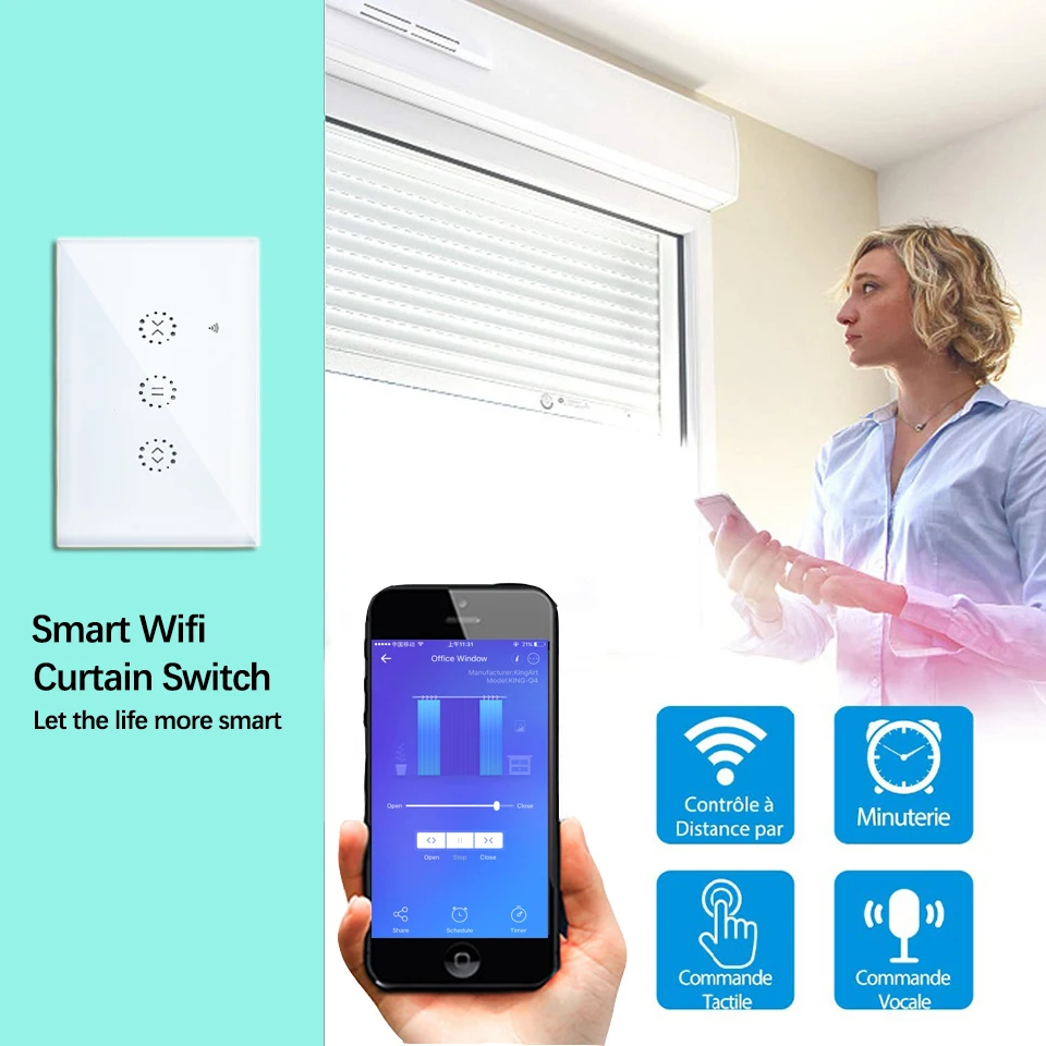 samrt wifi curtain switch remote control