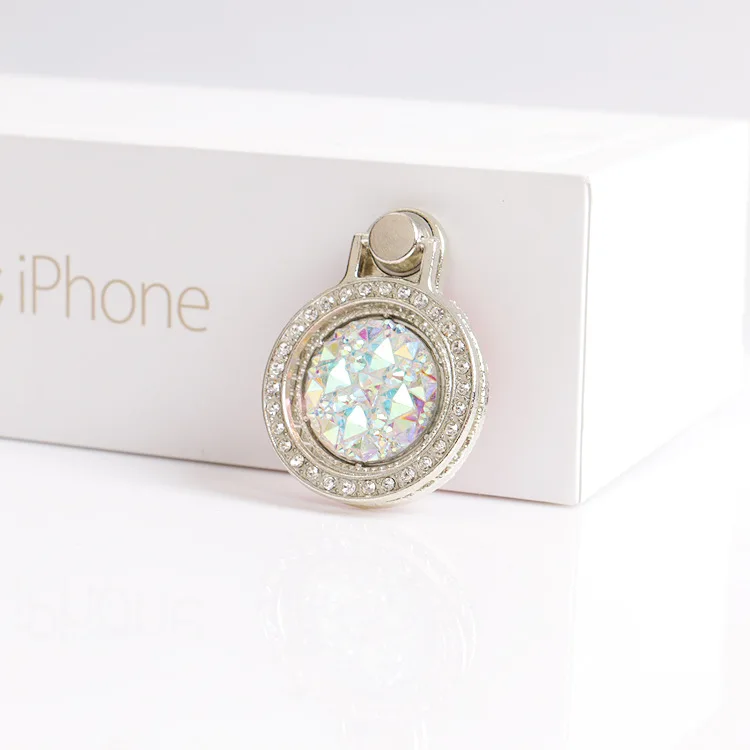 Роскошный 360 градусов палец кольцо алмазный цветочный держатель смартфона для huawei P30 P20 Pro кронштейн для iPhone XS Max XR X 7 8 Plus 6s