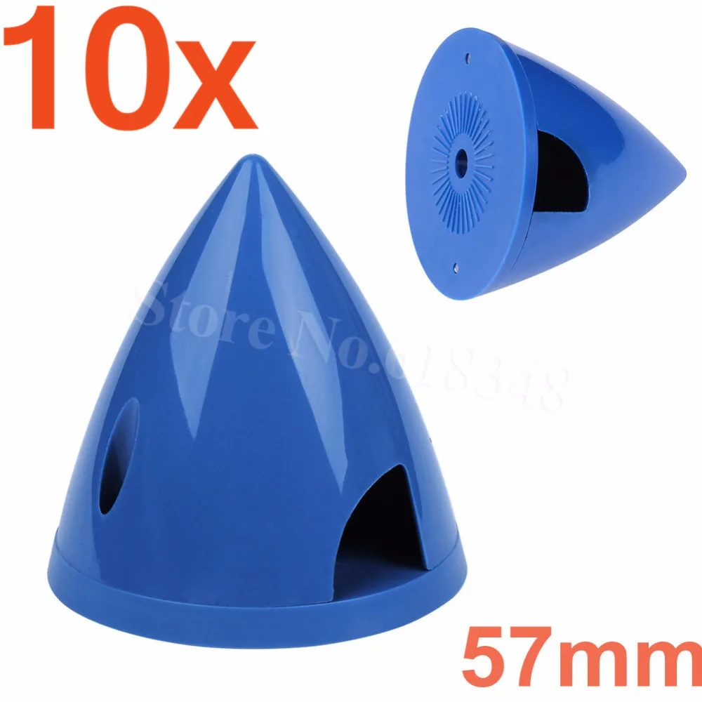 

10pcs/Lot 57mm / 2.25 inches Plastic Propeller Spinner 2-Blades For RC Airplane Parts 5 Colors Optional