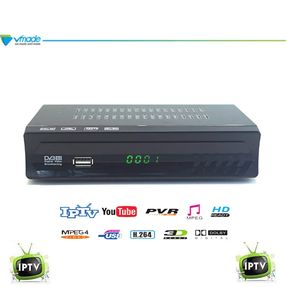 Vmade DVB-S2 спутниковый ресивер Стандартный телеприставка поддержка Xtream IPTV Youtube Biss ключ Cccamd Newcamd HD рецептор