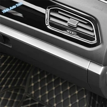 Lapetus Авто Стайлинг центральный контроль рамка приборной панели полоса крышка отделка из нержавеющей стали для Volkswagen T-Roc T Roc