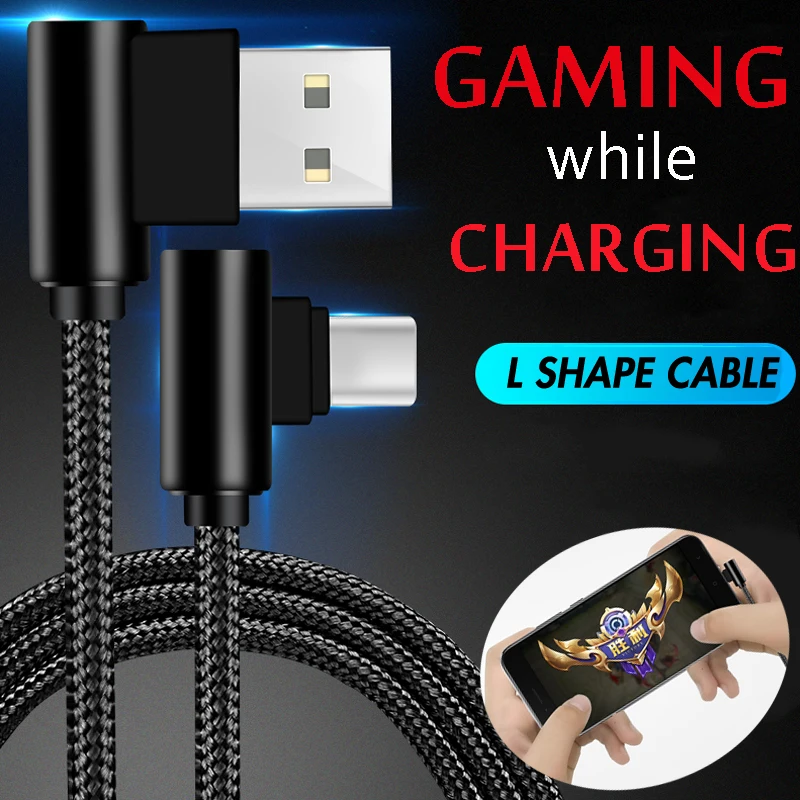 

90 Degree Charging & Data Sync Micro USB Angle Cable 8Pin for iPhone Charger L Shape Cable Bending Adapter for Galaxy S6 s7 Note