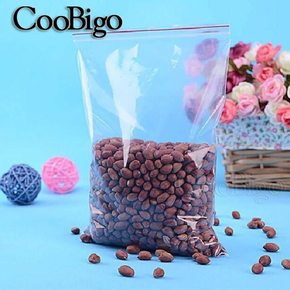500pcs-Jewelry-Ziplock-Zip-Zipped-Lock-Reclosable-Plastic-Poly-Clear-Bags