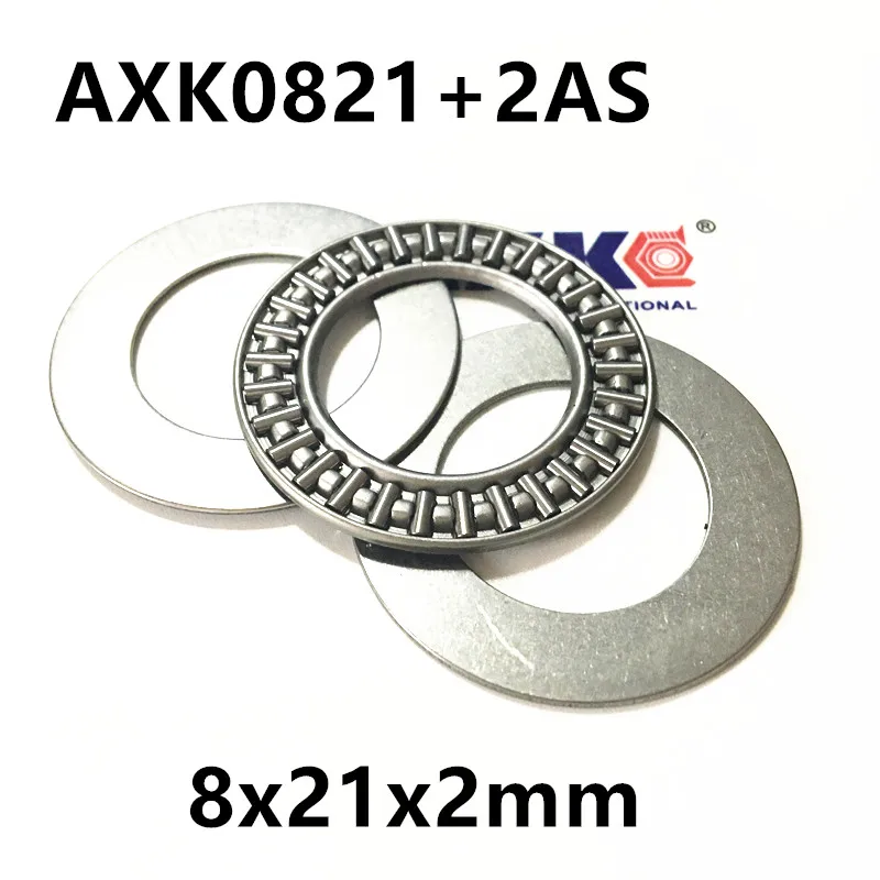 2 Cuscinetti A Rullini Assiali AXK0821 - Con 2 Rondelle, 8x21x2 Mm, In Acciaio GCr15, Per Macchine - Foto 6