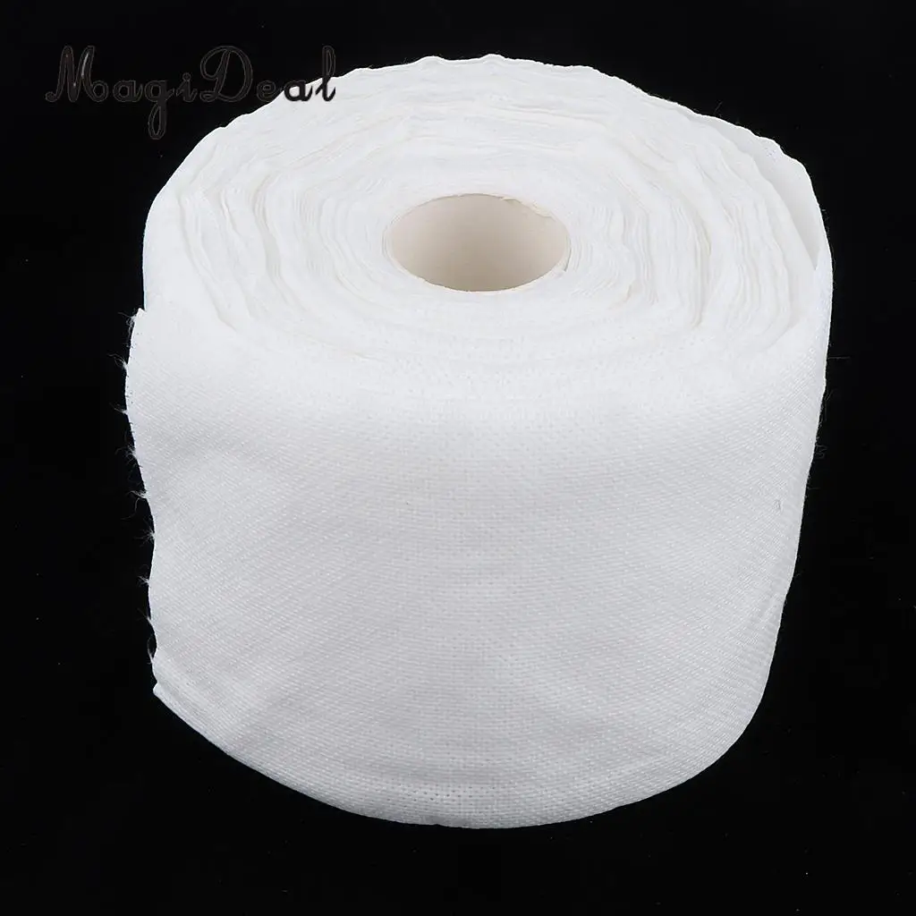 1 Roll 125pcs Beauty Soft Cotton Disposable Washing Towel Salon Facial Cleansing Makeup Remover Cosmetic Pads White