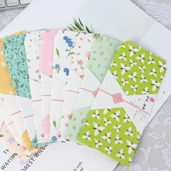 10Pcs/pack Hello plants Envelope Paper Envelope Gift Craft Envelopes for Wedding Letter Post Stationery a pack of summer fresh plants paper bookmark 30 pieces different design great gift