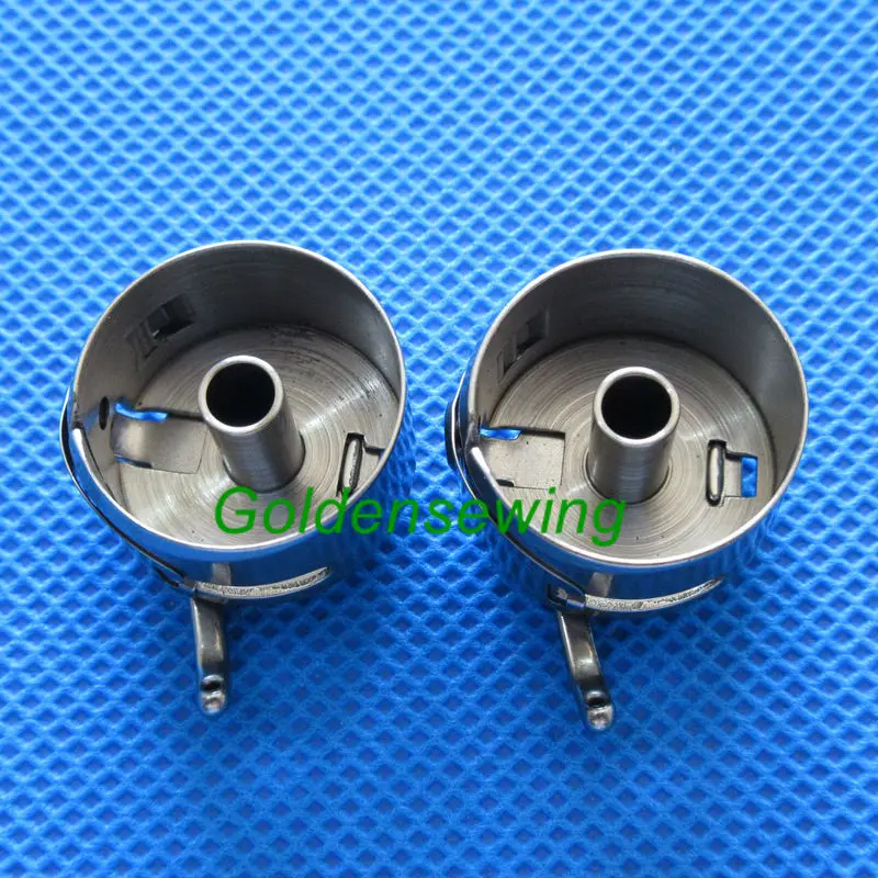 Nolloi Sewing Machine Bobbin Case for Front Loading 15 Class Machines 2PCS Stainless Steel Bobbin Cases and One Piece Sewing Machine Presser Foot