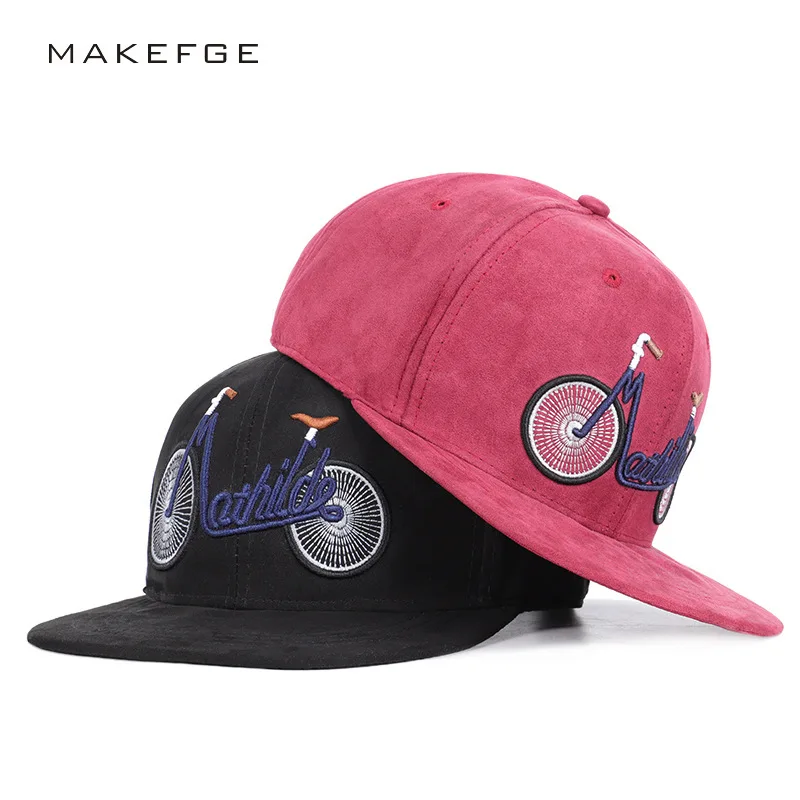 Pokemon Go Dad Hat Spring And Autumn 2009 New Suede Hat Korean Version Fashion Bicycle Embroidery Hip-hop Couple Flat-brimmed