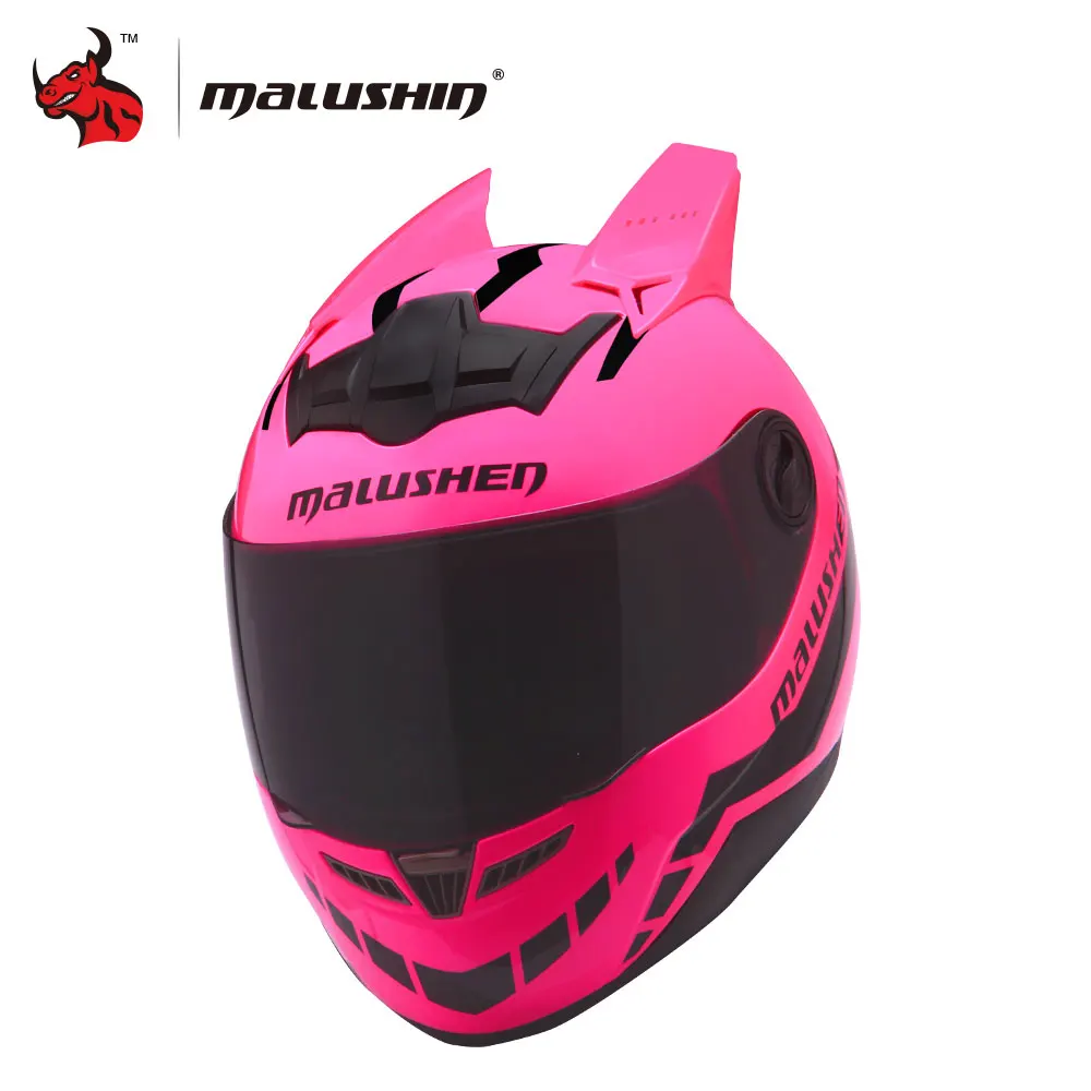 MALUSHUN, унисекс, мотоциклетный шлем, флип-ап, шлем с открытым лицом, Мото шлем для мотокросса, Capacetes De Motociclista, новинка, мотоциклетный шлем - Цвет: pink