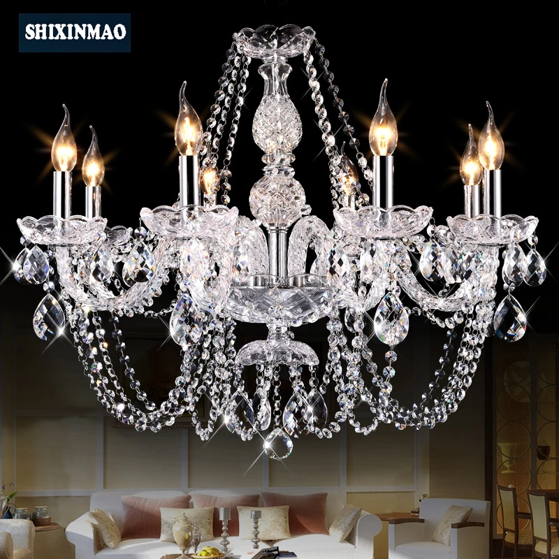 SHIXNIMAO роскошный электрическая хрустальная люстра 6arm/8arm/10arm/15arm 011|lamp crystal|electric