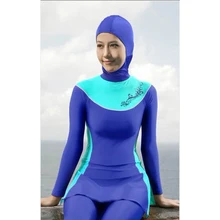 Muslim Swimwear 2017 Women Islamic Swimsuit Long Sleeve Plus Size XXXXL Conservative Muslim Swim Suit Beach Modest Arab Swimwear