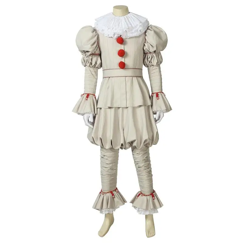 IT Chapter Two Costume It Pennywise, танцевальный клоун, куртка для костюмированной вечеринки, нарядная обувь для взрослых, наряд на Хэллоуин, индивидуальный заказ - Цвет: Costume Only