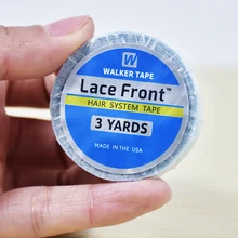 Лидер продаж 2 рулона 0,8 см* 3 ярдов синий парик фронта шнурка Поддержка Двусторонняя клейкая лента для парик шнурка/ПУ наращивание волос/парик