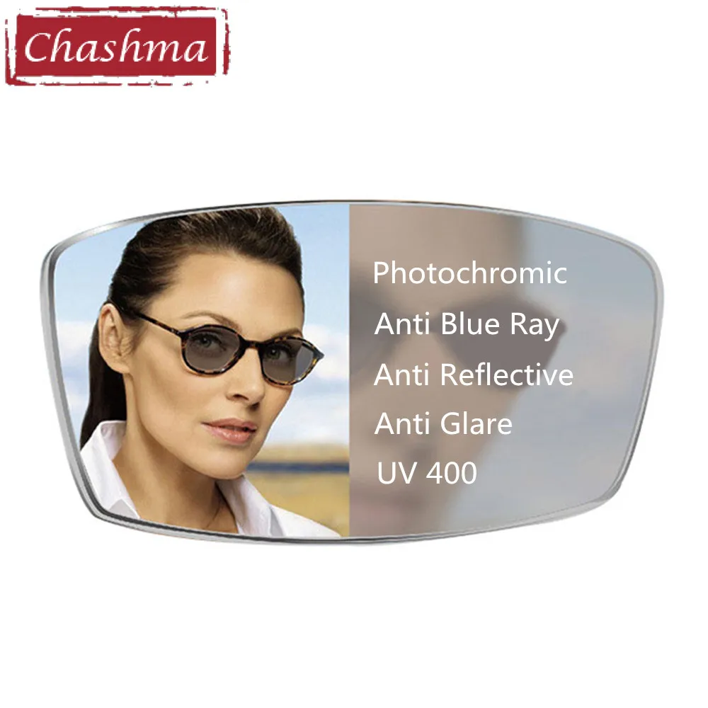 

Chashma Free Form Lens for Eye Transition Thin Anti Blue Ray Multifocal Wild Field Glass Photochromic Progressive Lenses